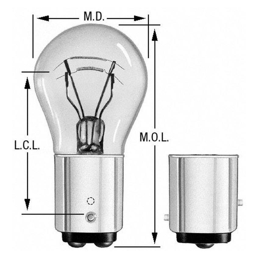 WAGNER LIGHTING 2057NA Standard Multi-Purpose Light Bulb Box of 10