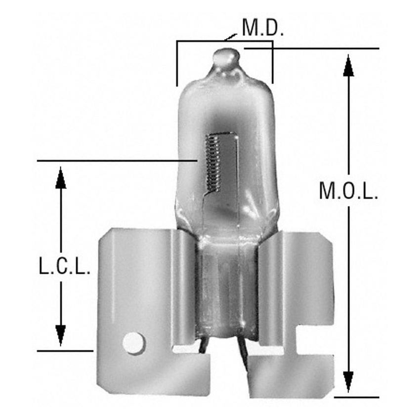 WAGNER LIGHTING BP1210/H2 Standard Multi-Purpose Light Bulb Card of 1