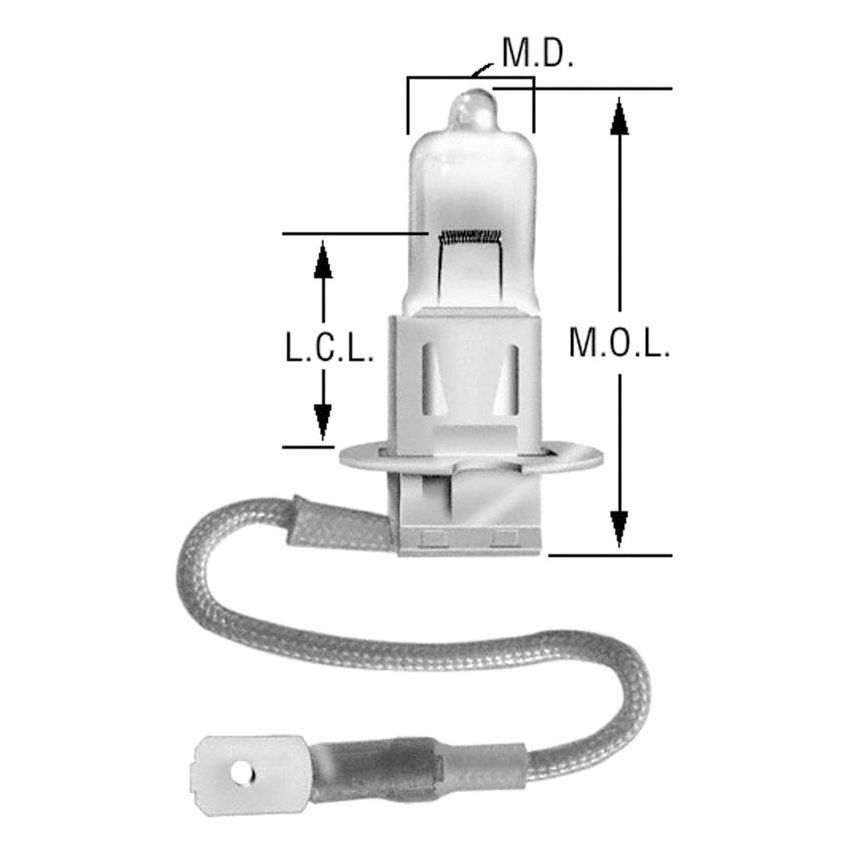 WAGNER LIGHTING BP1213/H3 Standard Multi-Purpose Light Bulb Card of 1