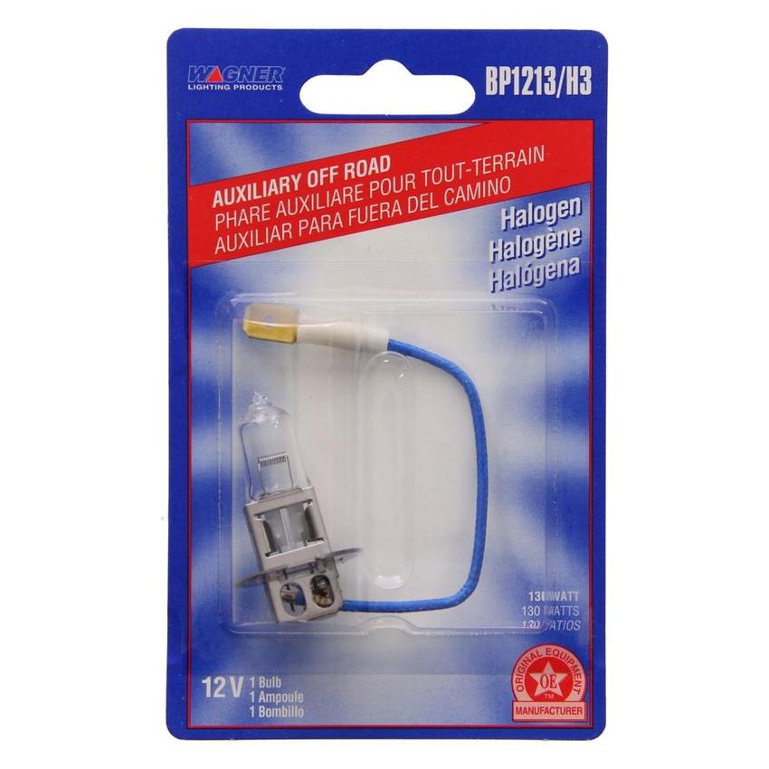 WAGNER LIGHTING BP1213/H3 Standard Multi-Purpose Light Bulb Card of 1