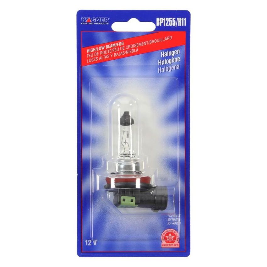 WAGNER LIGHTING BP1255/H11 Standard Multi-Purpose Light Bulb Card of 1