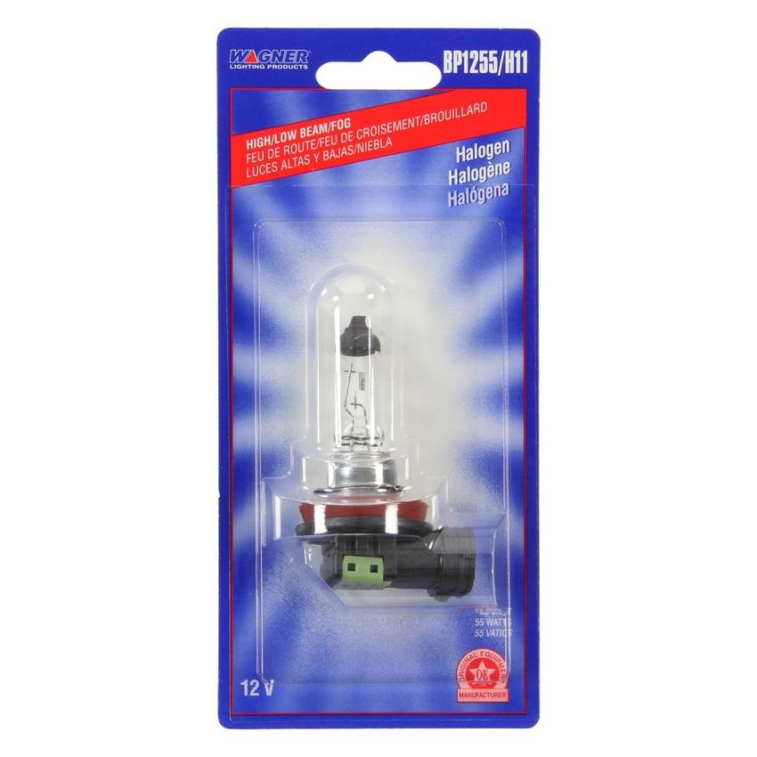 WAGNER LIGHTING BP1255/H11 Standard Multi-Purpose Light Bulb Card of 1