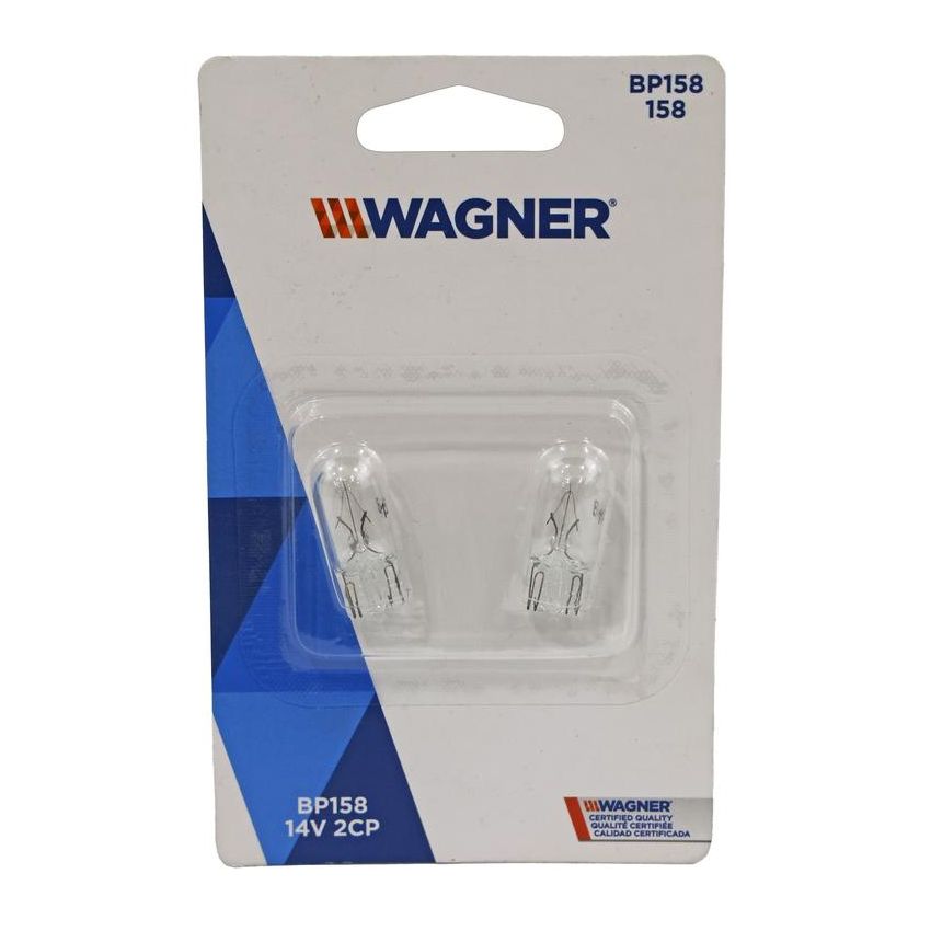 WAGNER LIGHTING BP158 Standard Multi-Purpose Light Bulb Card of 2