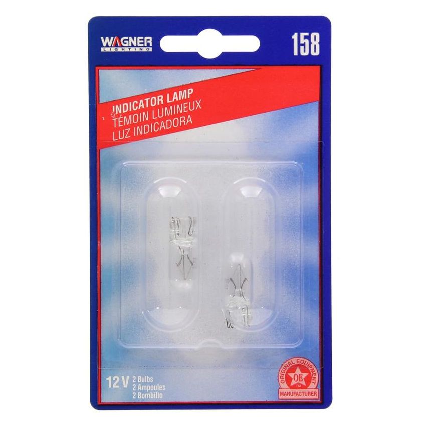 WAGNER LIGHTING BP158 Standard Multi-Purpose Light Bulb Card of 2