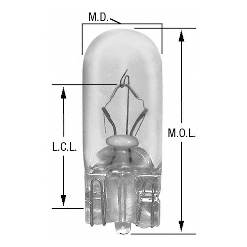 WAGNER LIGHTING BP17097 Standard Multi-Purpose Light Bulb Card of 2