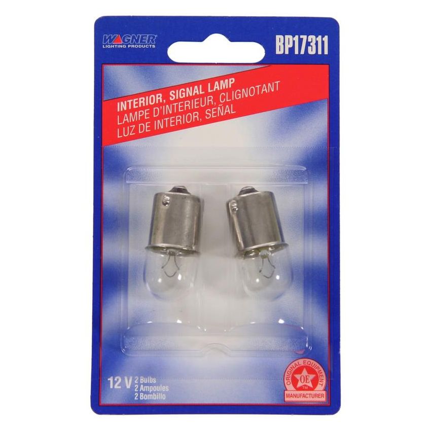 WAGNER LIGHTING BP17311 Standard Multi-Purpose Light Bulb Card of 2