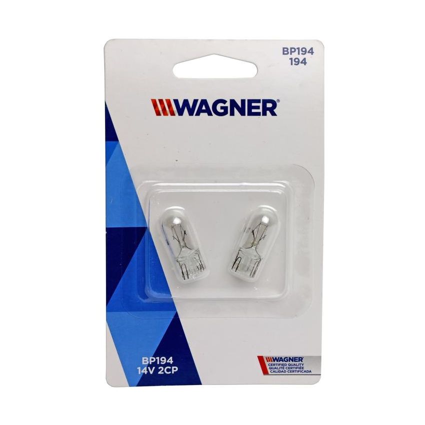 WAGNER LIGHTING BP194 Standard Multi-Purpose Light Bulb Card of 2