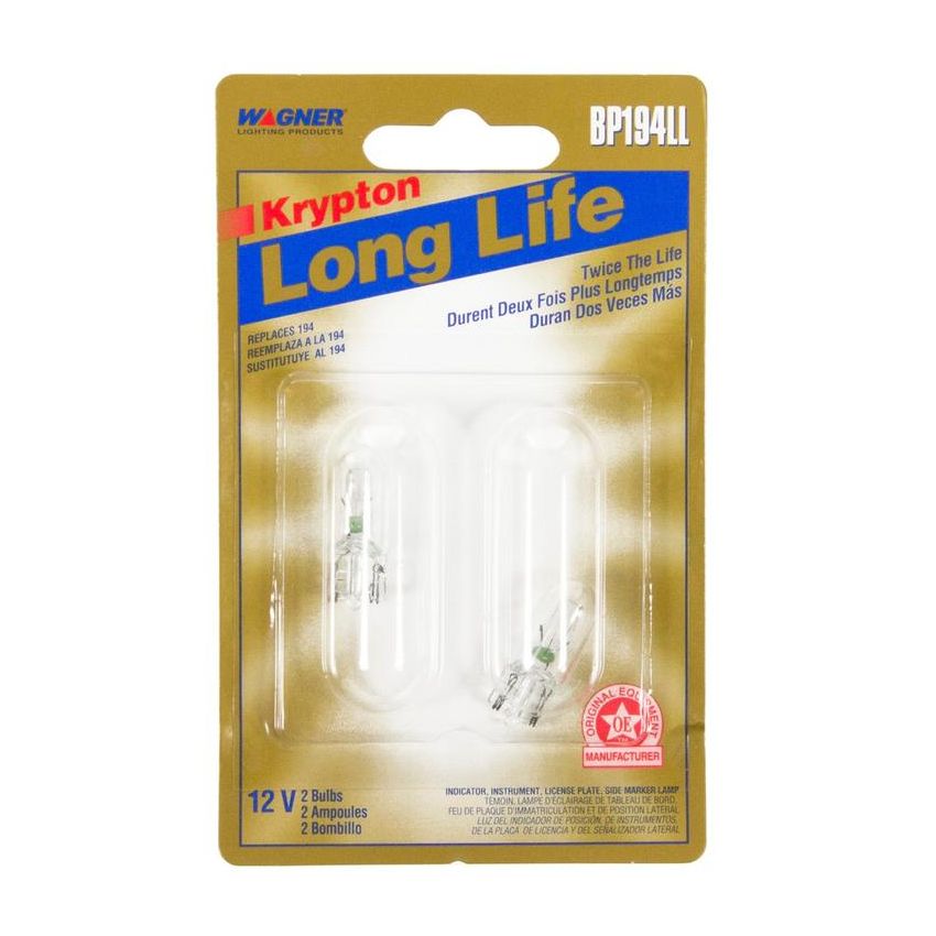 WAGNER LIGHTING BP194LL Long Life Multi-Purpose Light Bulb Card of 2