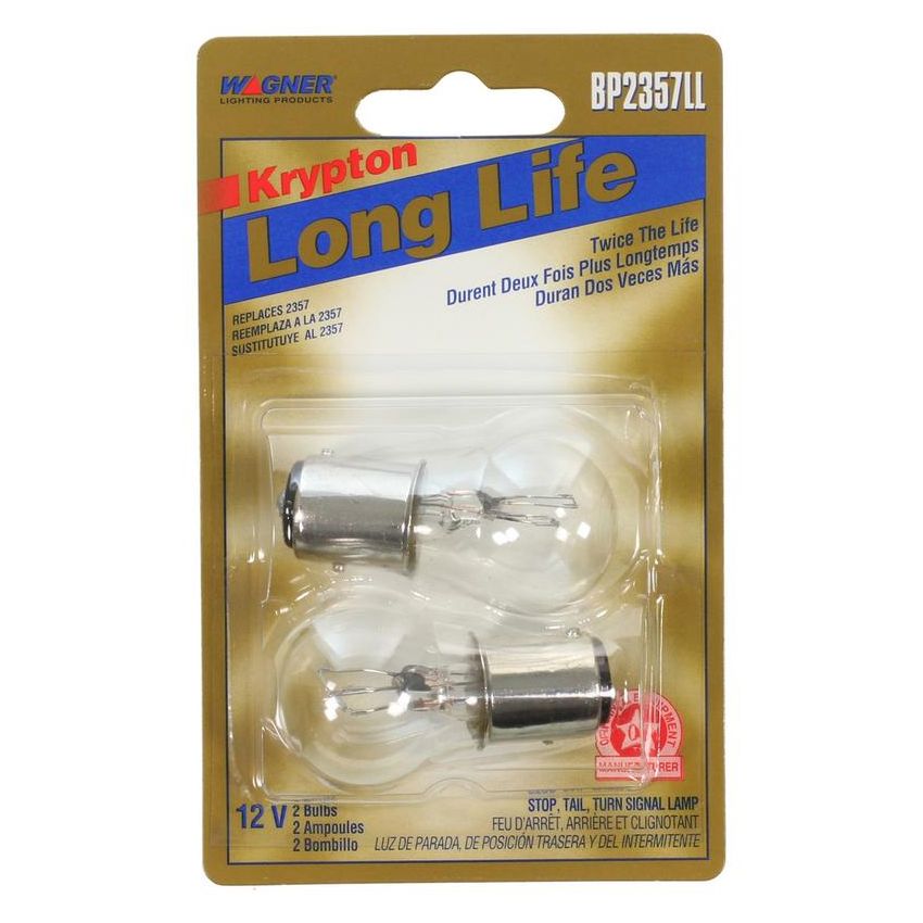 WAGNER LIGHTING BP2357LL Long Life Multi-Purpose Light Bulb Card of 2