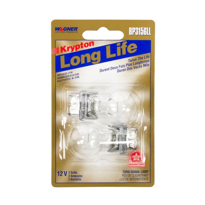 WAGNER LIGHTING BP3156LL Long Life Multi-Purpose Light Bulb Card of 2