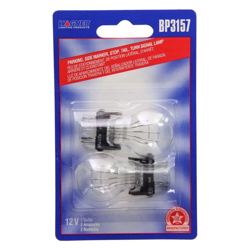 WAGNER LIGHTING BP3157 Standard Multi-Purpose Light Bulb Card of 2