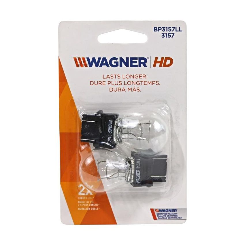 WAGNER LIGHTING BP3157LL Long Life Multi-Purpose Light Bulb Card of 2