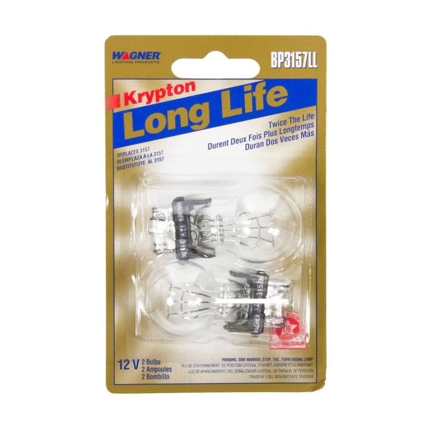 WAGNER LIGHTING BP3157LL Long Life Multi-Purpose Light Bulb Card of 2