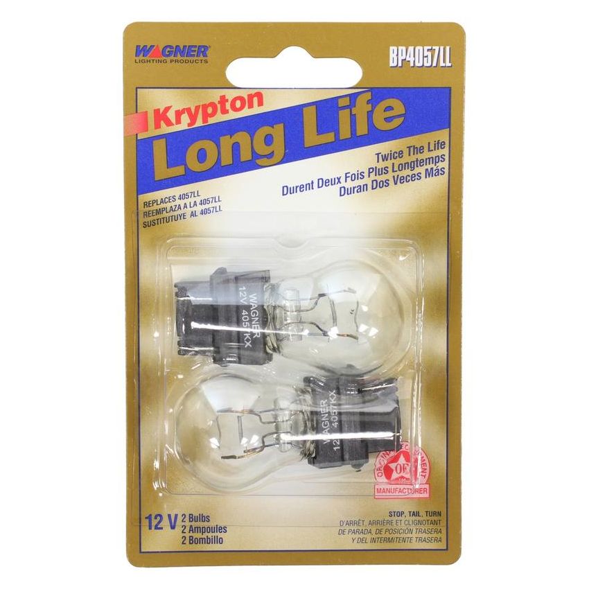 WAGNER LIGHTING BP4057LL Long Life Multi-Purpose Light Bulb Card of 2