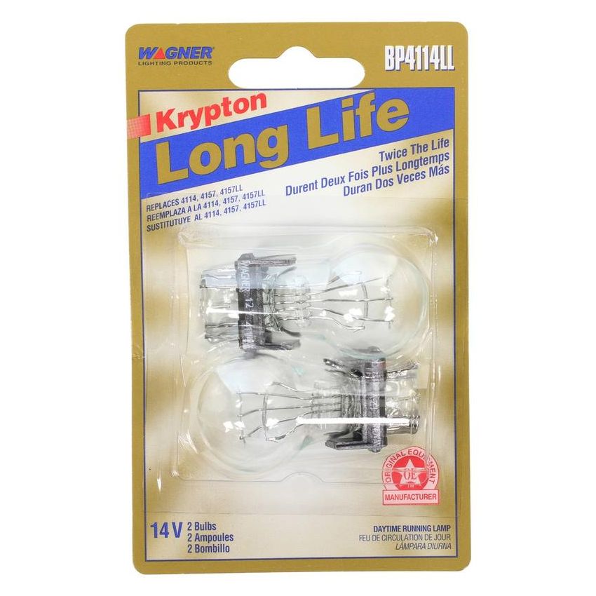 WAGNER LIGHTING BP4114LL Long Life Multi-Purpose Light Bulb Card of 2