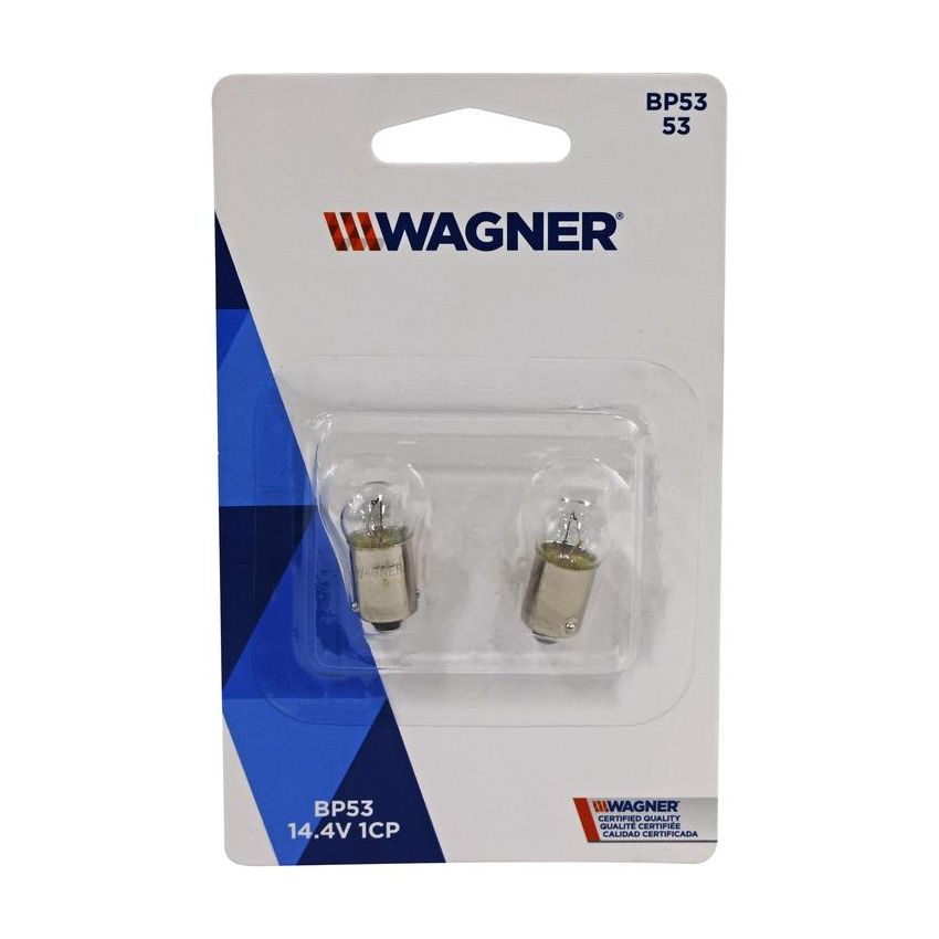 WAGNER LIGHTING BP53 Standard Multi-Purpose Light Bulb Card of 2