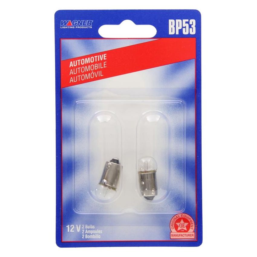WAGNER LIGHTING BP53 Standard Multi-Purpose Light Bulb Card of 2