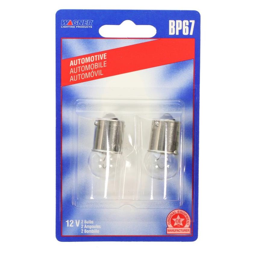 WAGNER LIGHTING BP67 Standard Multi-Purpose Light Bulb Card of 2
