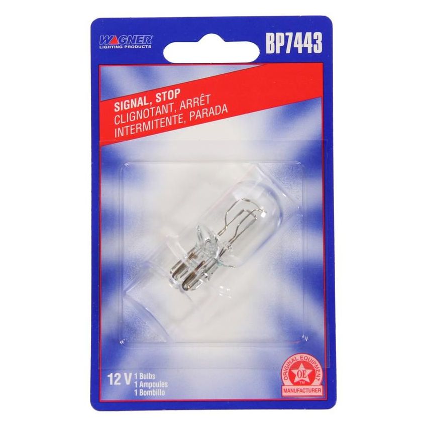 WAGNER LIGHTING BP7443 Standard Multi-Purpose Light Bulb Card of 1