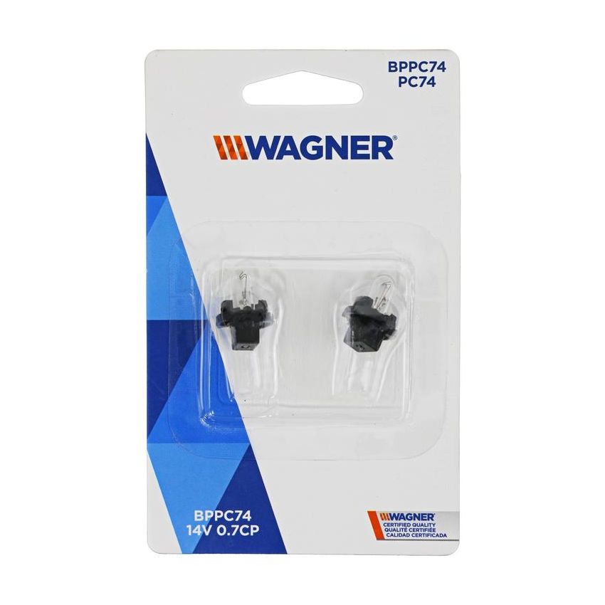 WAGNER LIGHTING BPPC74 Standard Multi-Purpose Light Bulb Card of 2