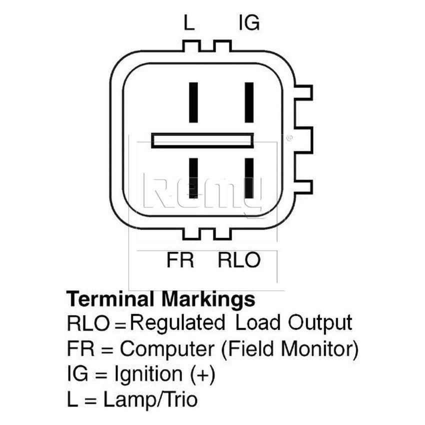 REMY ELECTRICAL 12821 Remanufactured Alternator