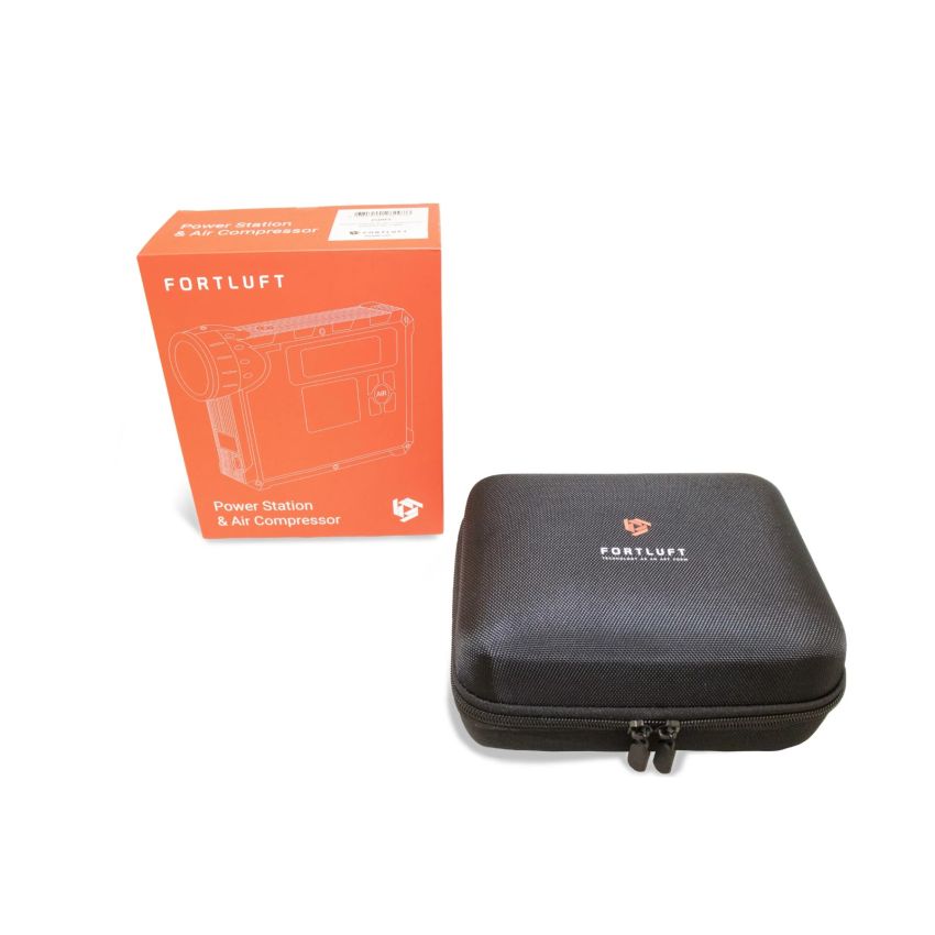 FORTLUFT JS002 Portable Power Station Jump Starter & Air Compressor: 1000 Peak/400 Instant Amps- 150 PSI Digital Air Compressor - USB Port - LED Flashlight - Battery Clamps