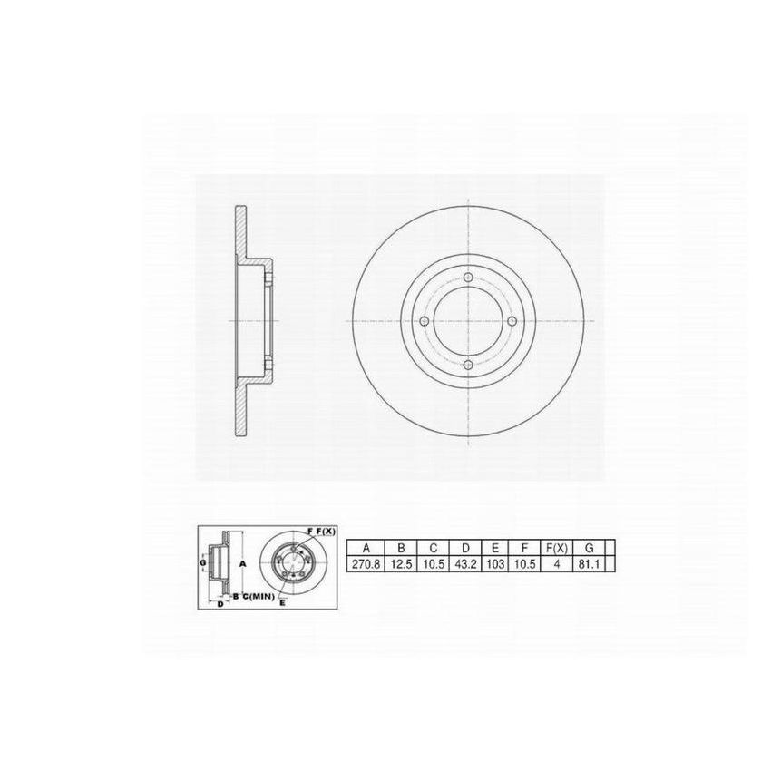 Winhere 441079 Brake Rotor