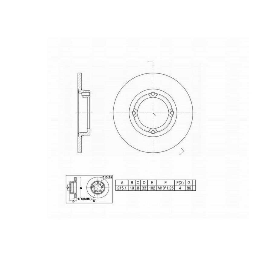 Winhere 441156 Brake Rotor