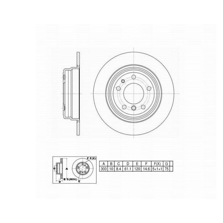 Winhere 441182 Brake Rotor