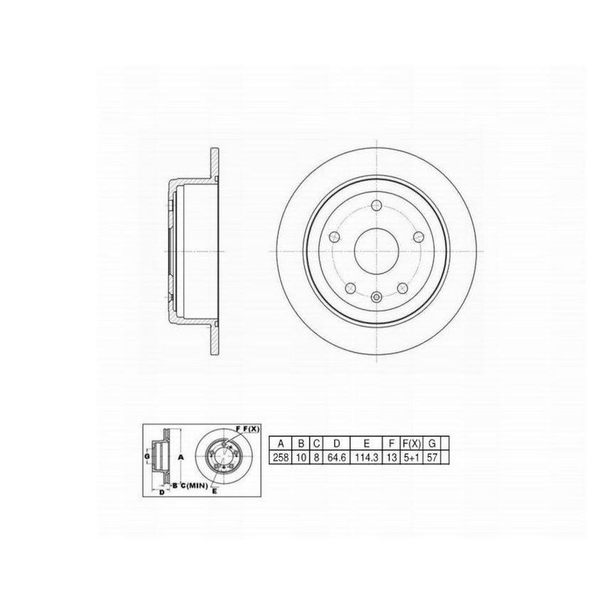 Winhere 441199 Brake Rotor