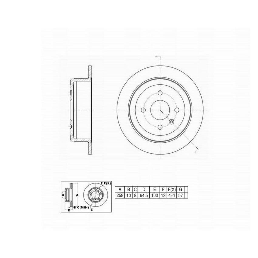 Winhere 441200 Brake Rotor