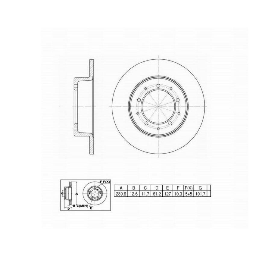 Winhere 441226 Brake Rotor