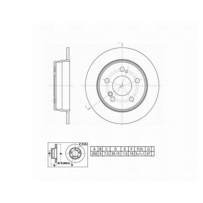 Winhere 441228 Brake Rotor