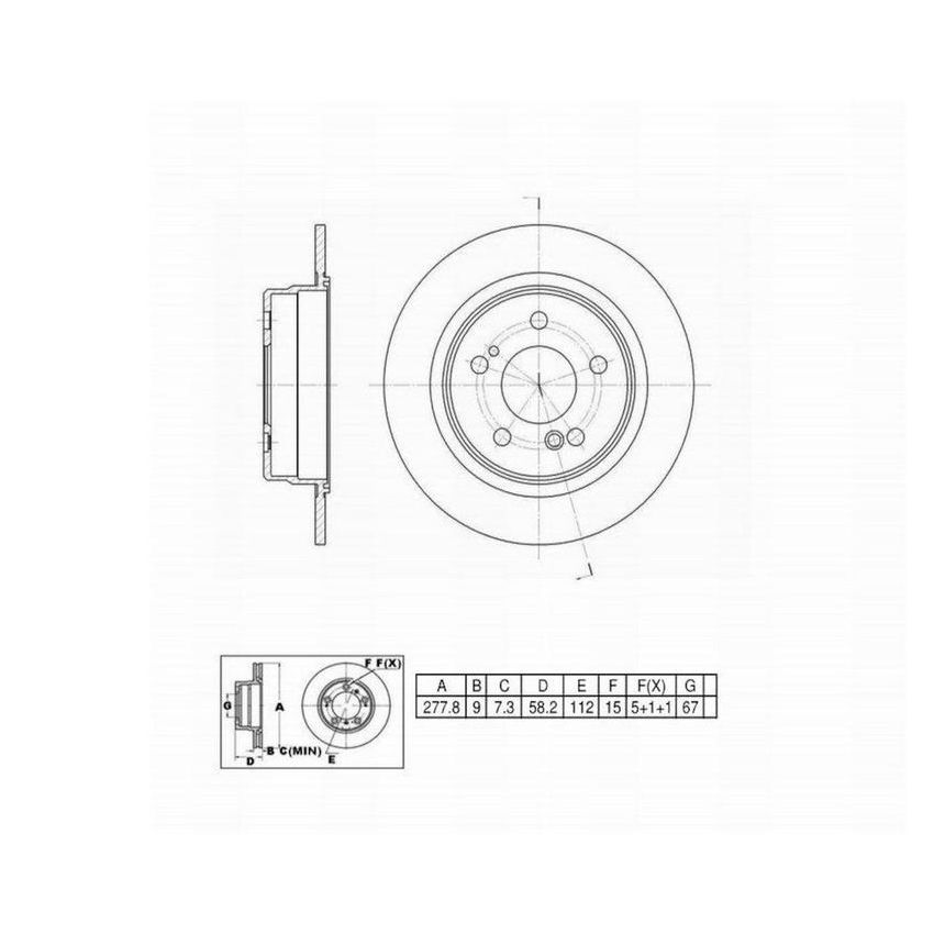 Winhere 441241 Brake Rotor
