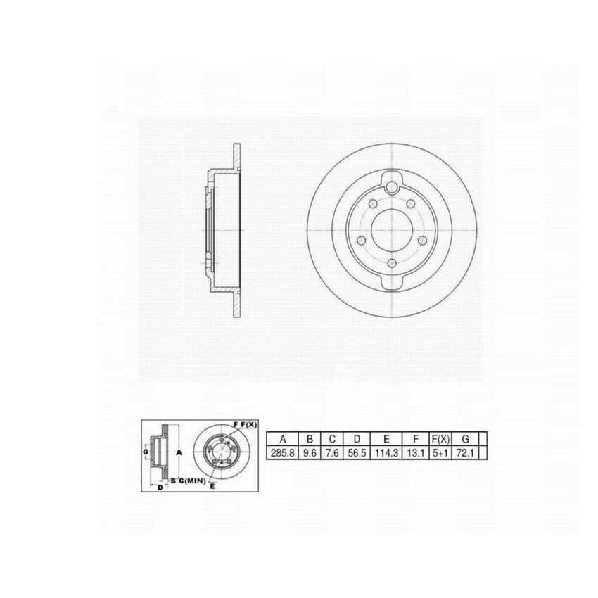 Winhere 441307 Brake Rotor