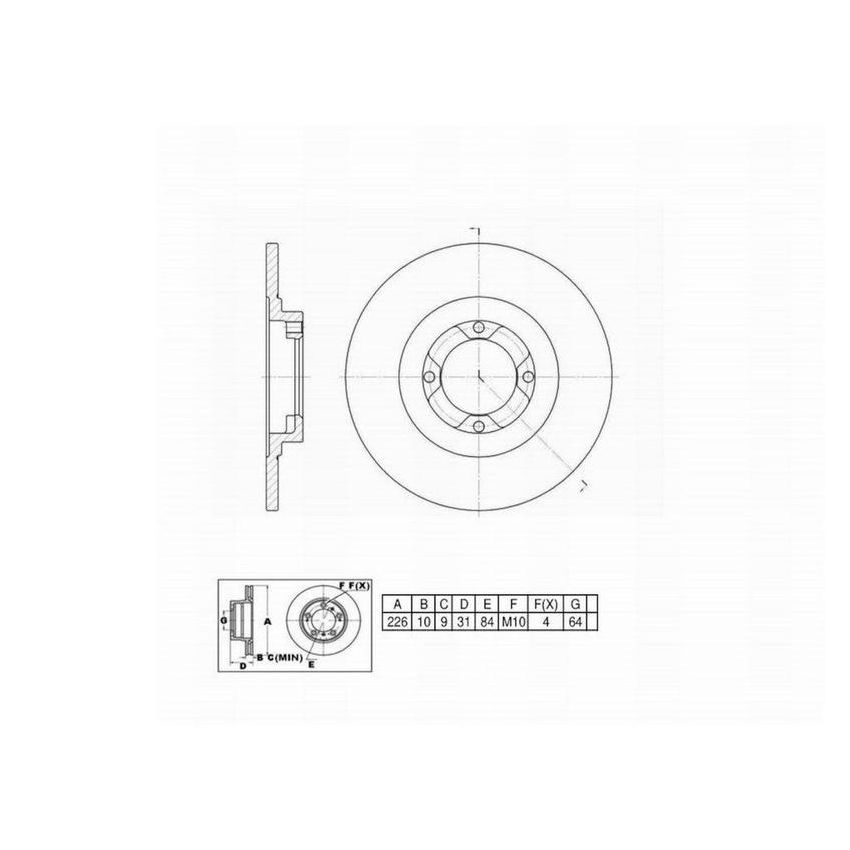 Winhere 441315 Brake Rotor