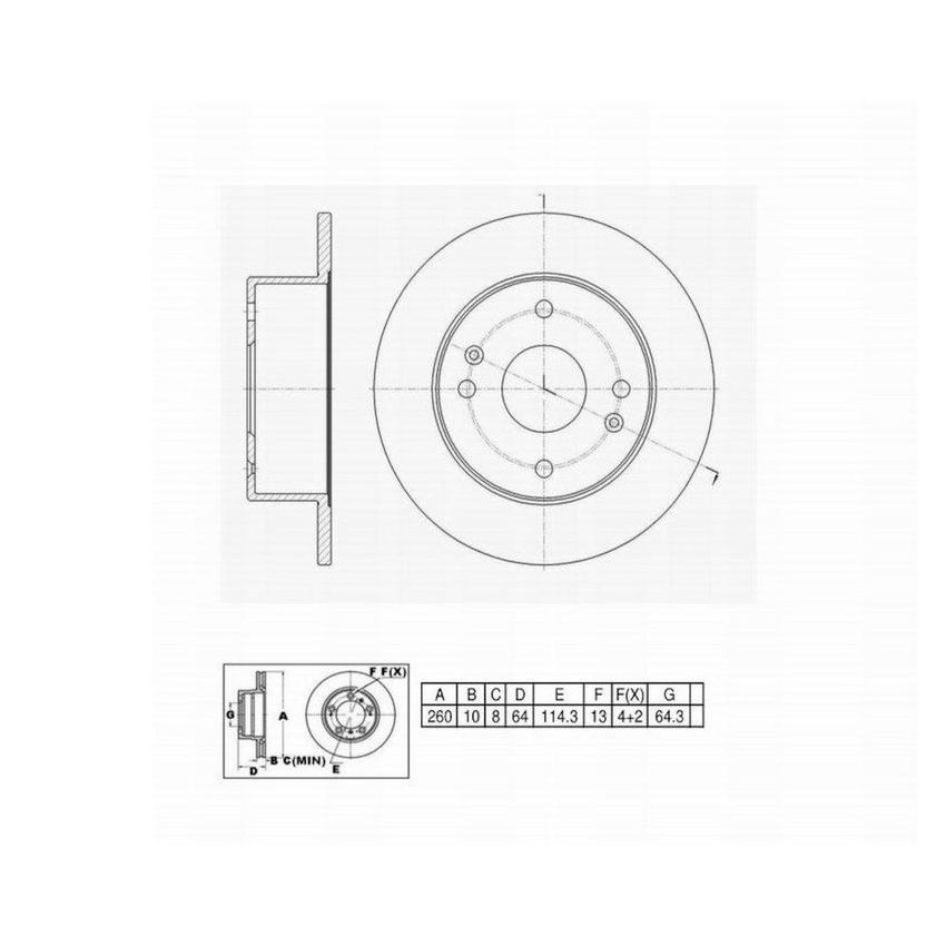 Winhere 441318 Brake Rotor
