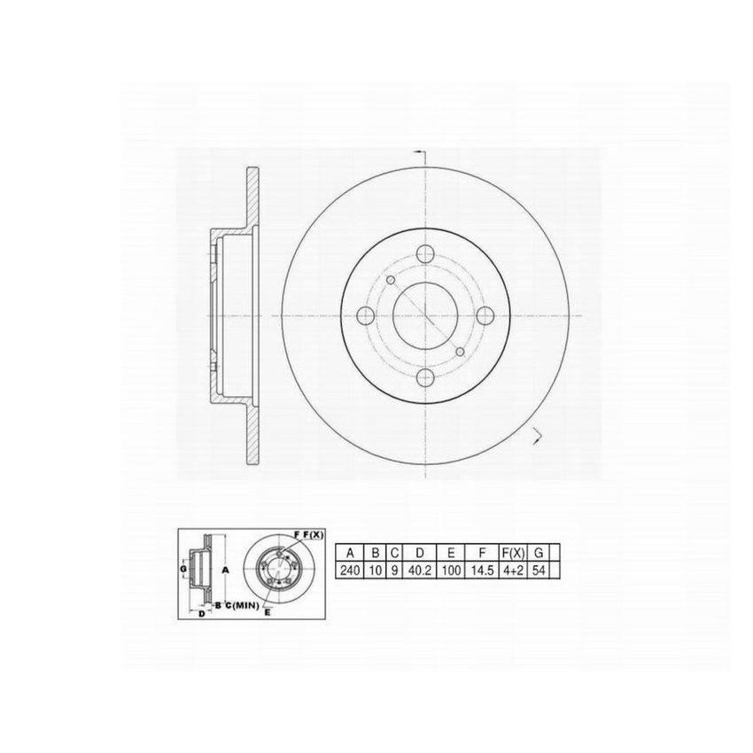 Winhere 441494 Brake Rotor