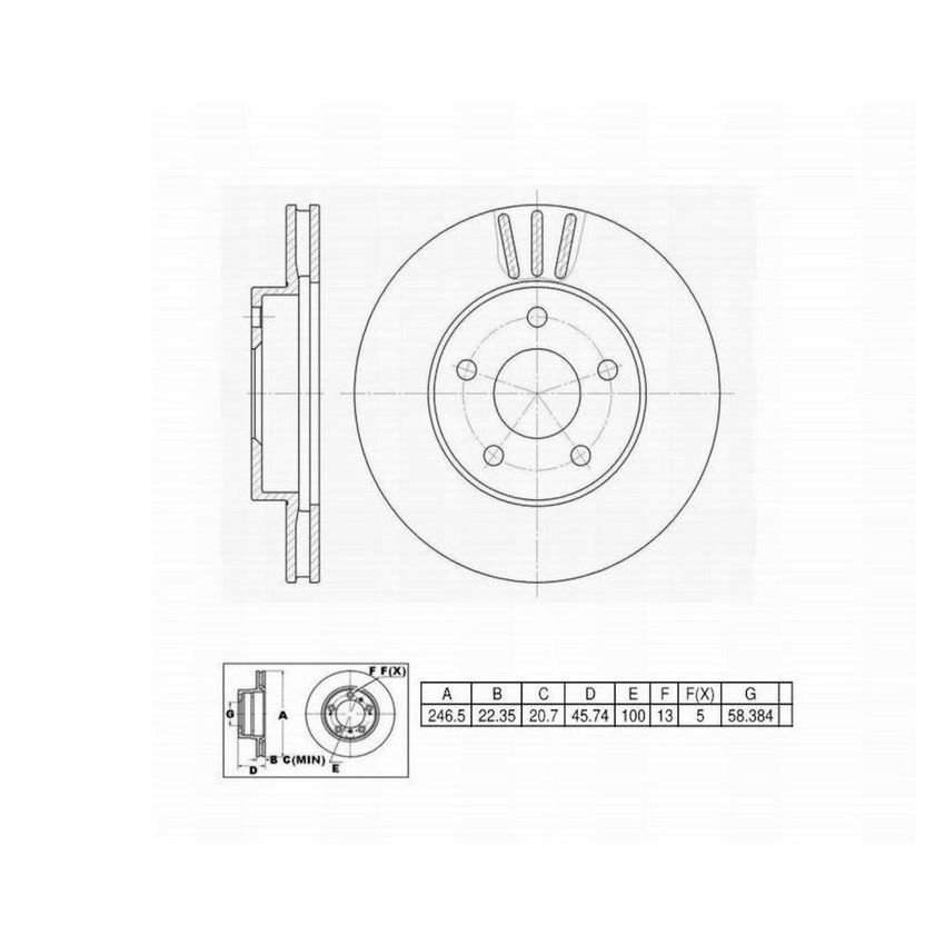 Winhere 442175 Brake Rotor