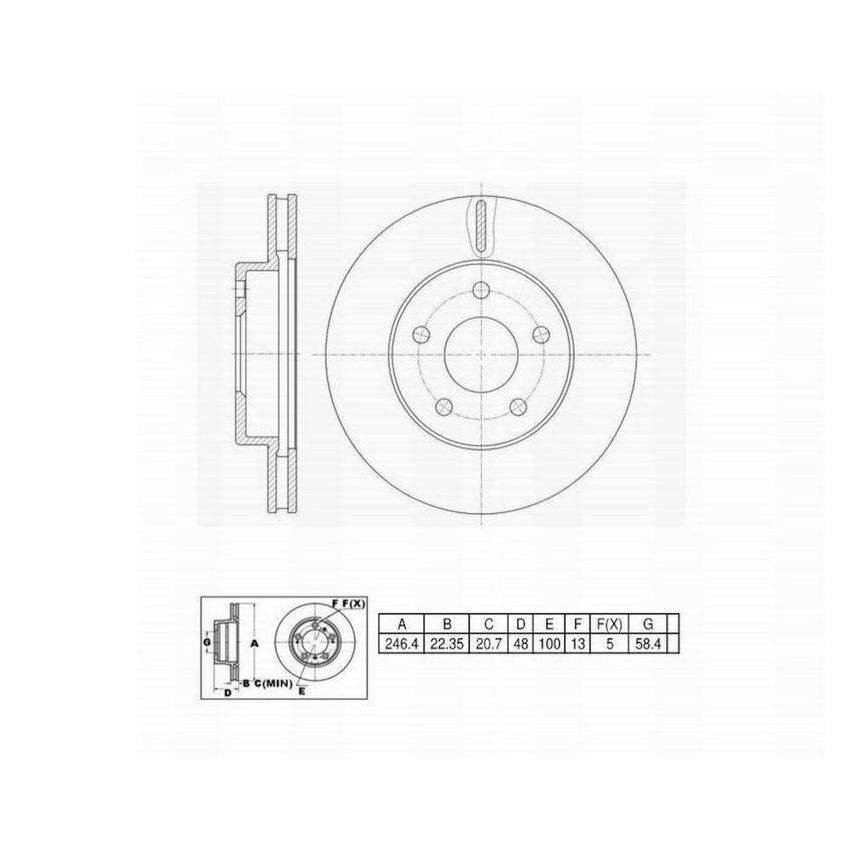 Winhere 442179 Brake Rotor