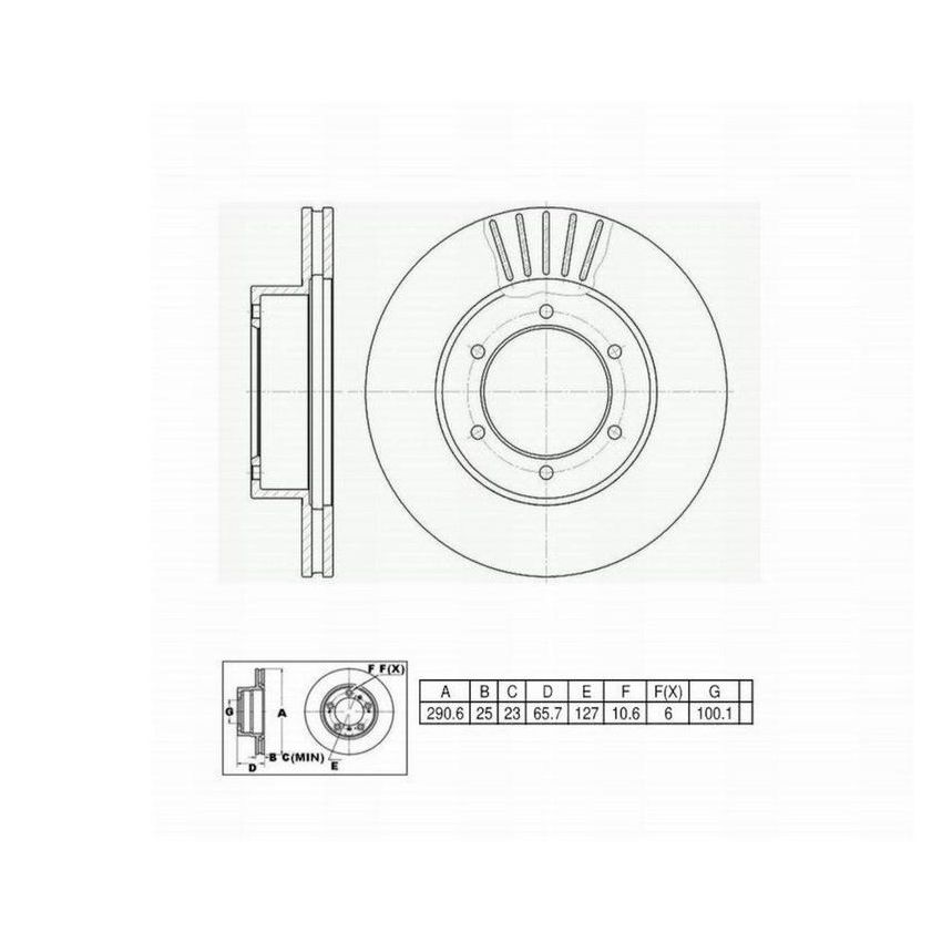 Winhere 442207 Brake Rotor