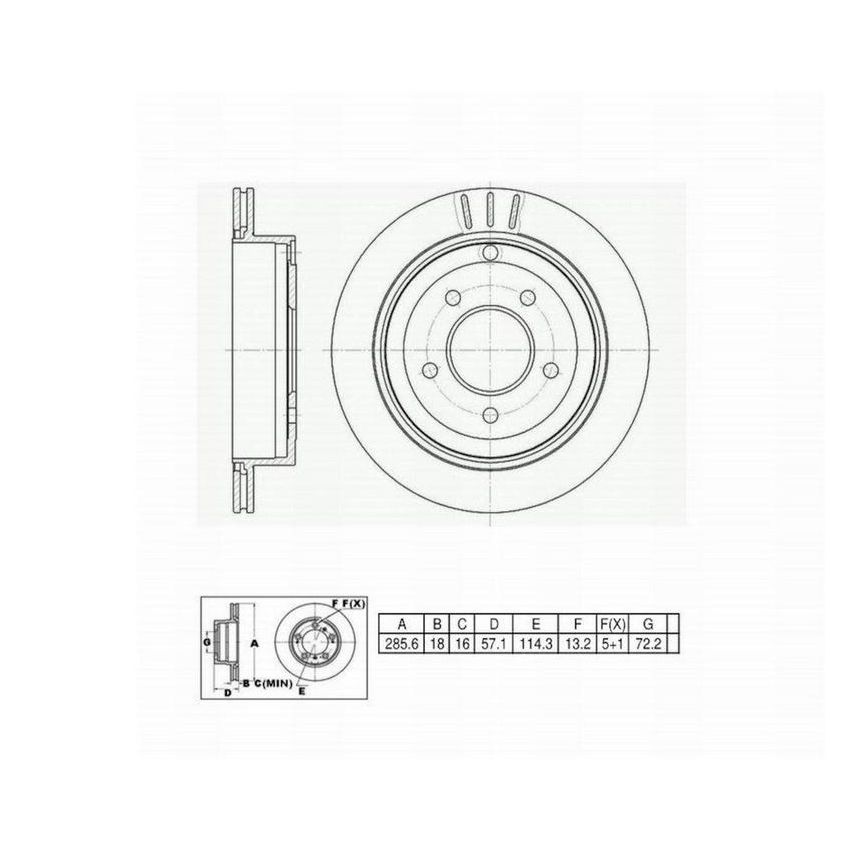 Winhere 442249 Brake Rotor