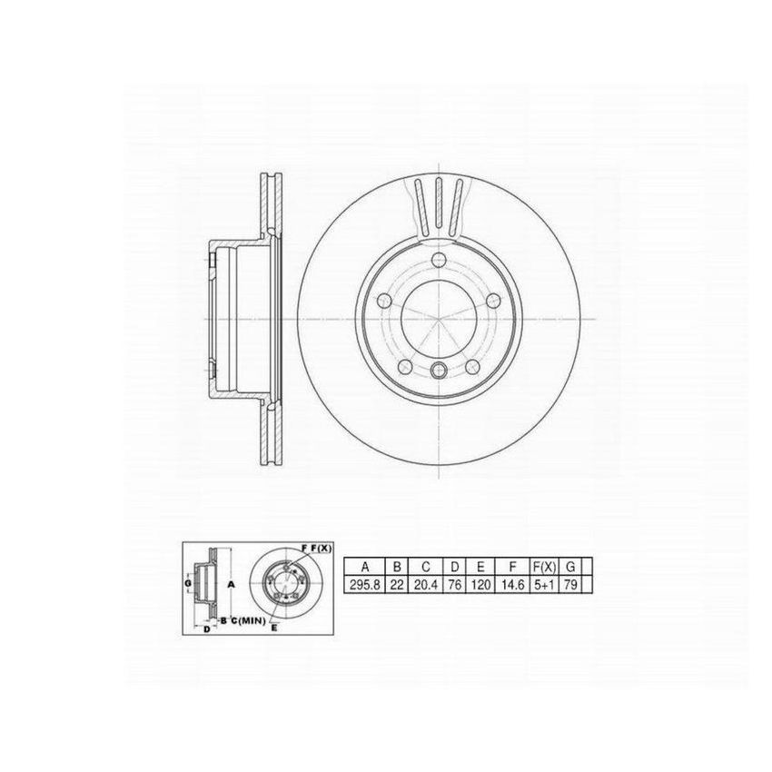 Winhere 442496 Brake Rotor