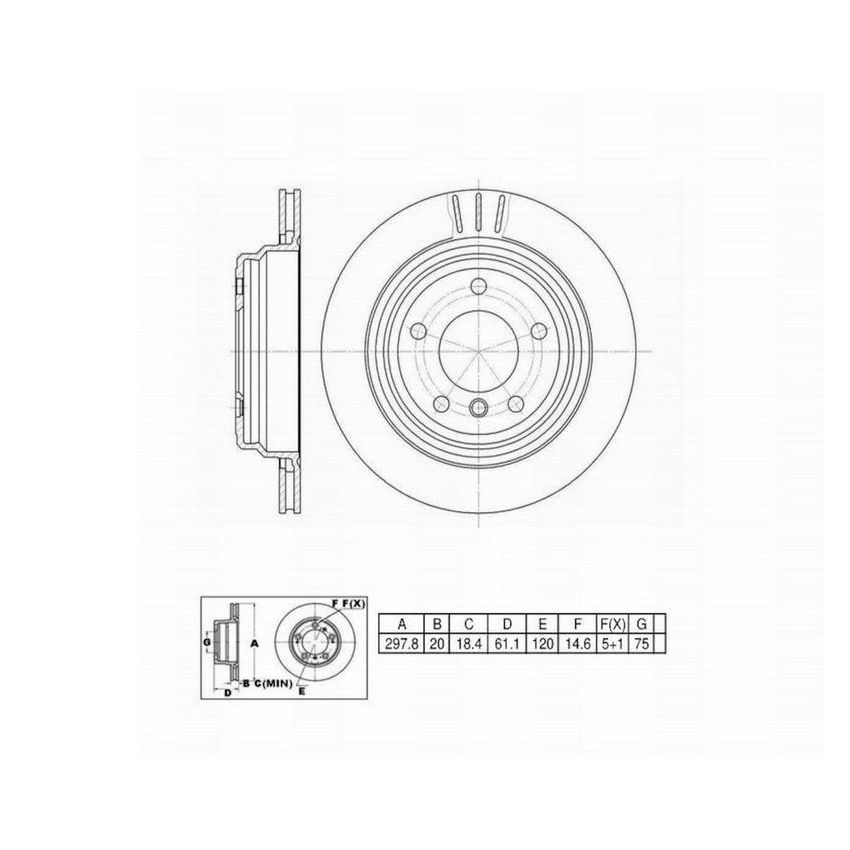 Winhere 442497 Brake Rotor