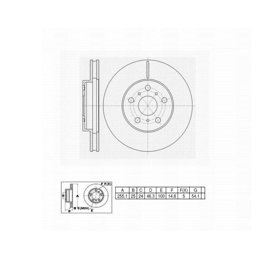 Winhere 442597 Brake Rotor
