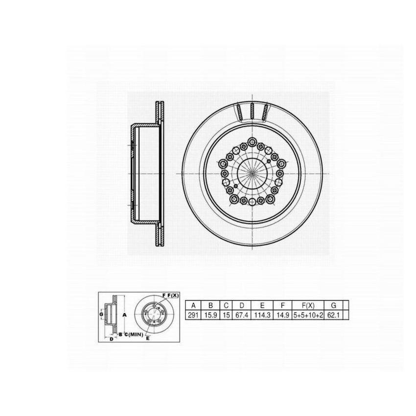 Winhere 442605 Brake Rotor