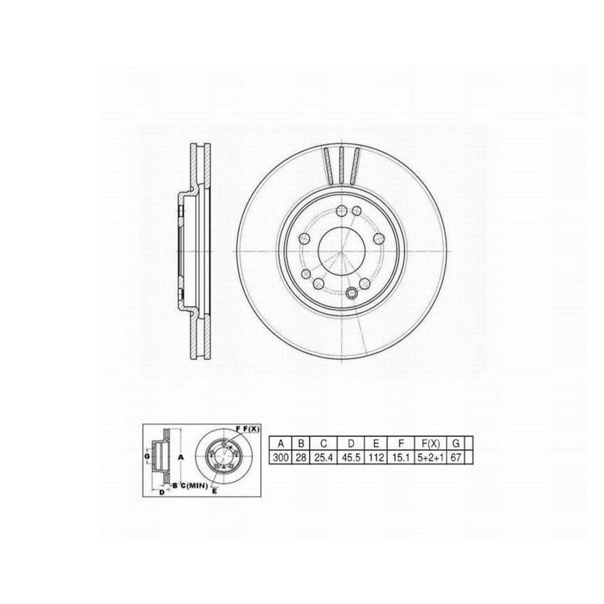 Winhere 442616 Brake Rotor