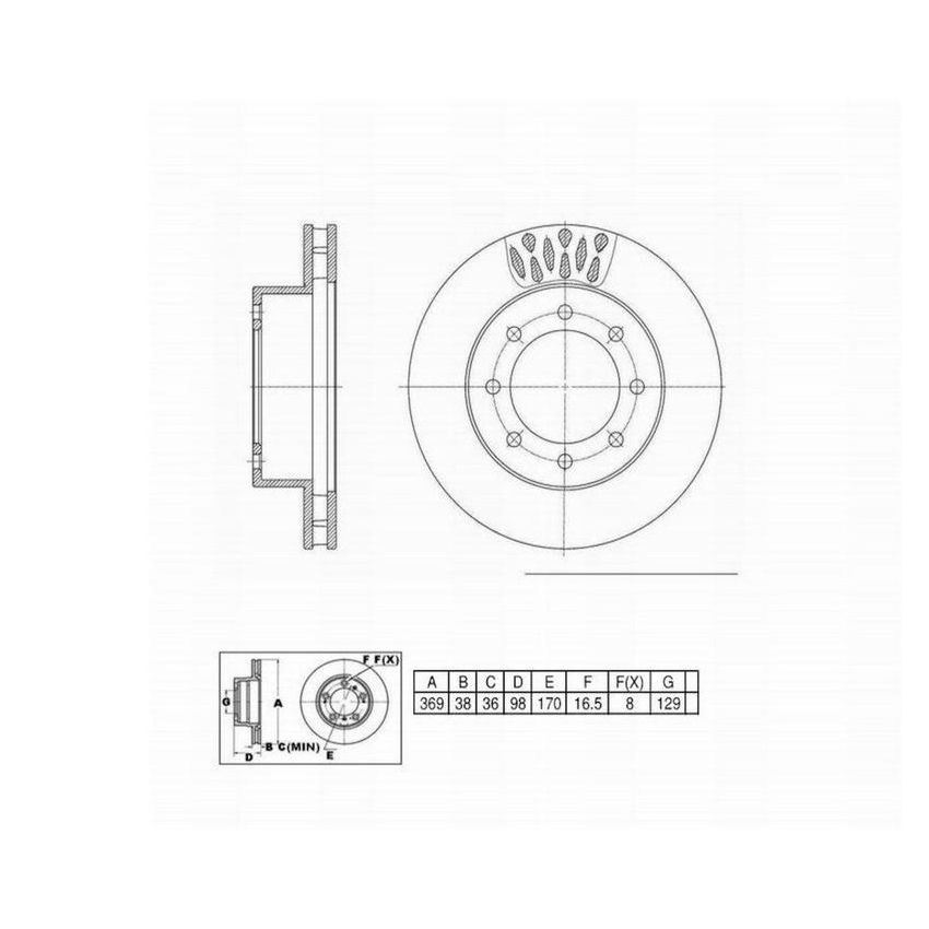 Winhere 442785 Brake Rotor