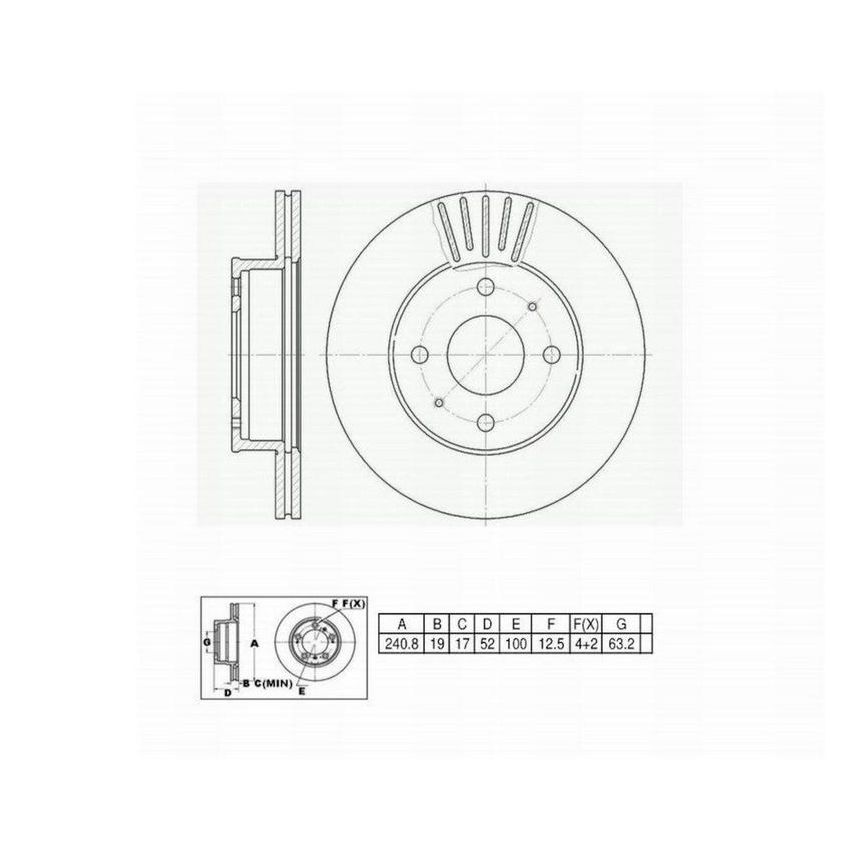 Winhere 442867 Brake Rotor