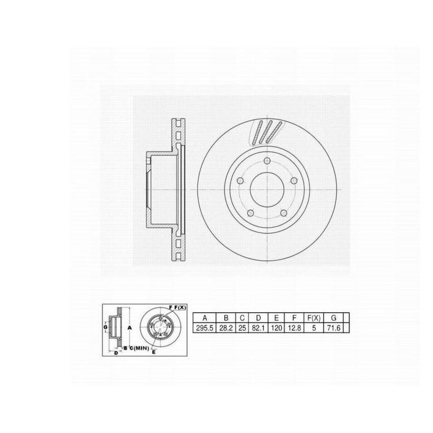 Winhere 442910 Brake Rotor